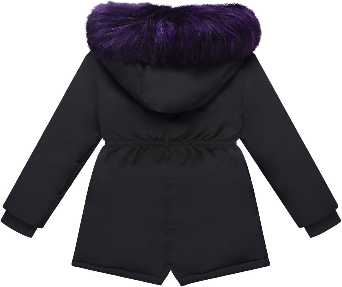 Girl Winter Coat Heavyweight Hooded Puffer Jacket Kid Parka Outwear
