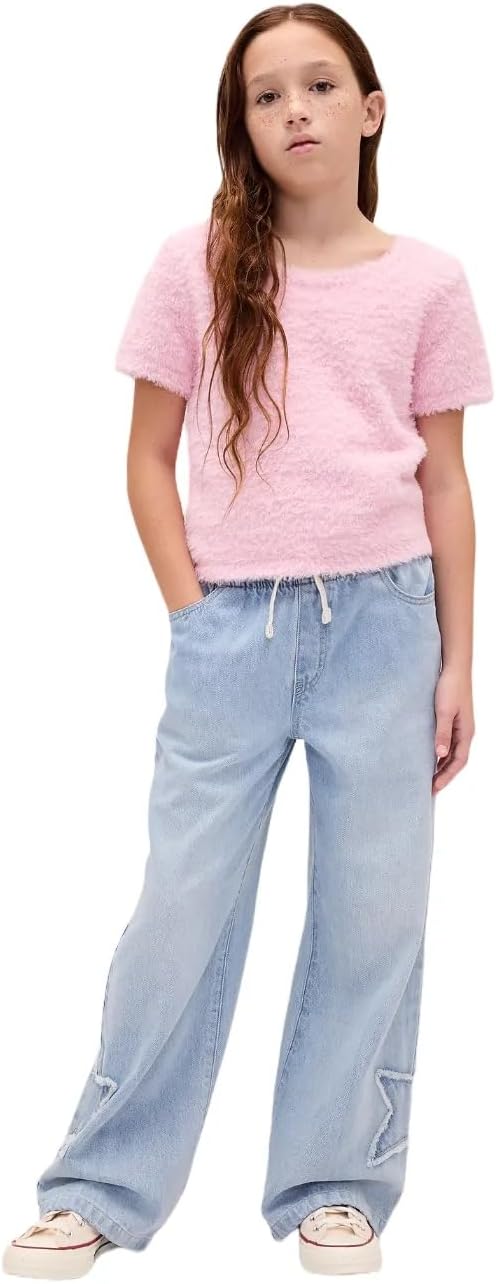 GAP Girls' Pull-on Wide Leg Denim