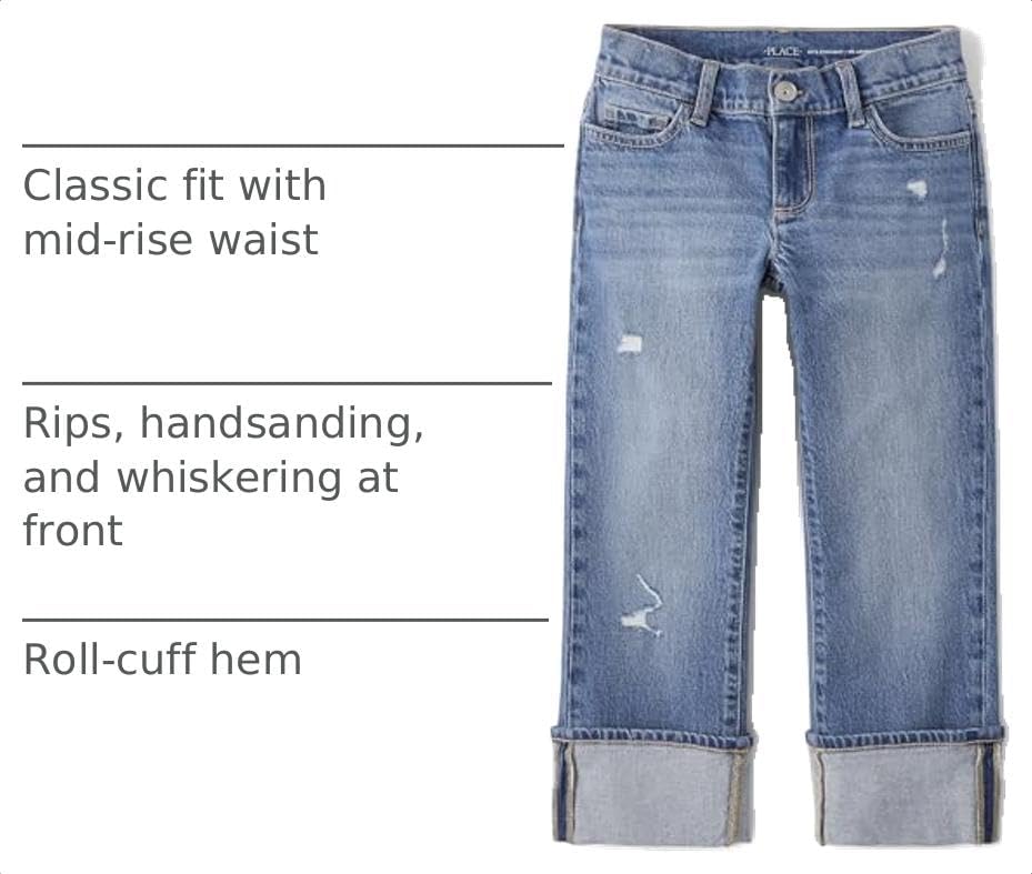 The Children's Place Girls Straight Leg Jeans