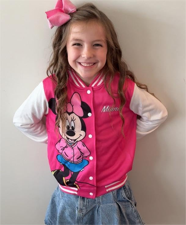 Disney Girl & Boy Varsity Bomber Jacket Fall Sweatshirt Toddler to Big Kid