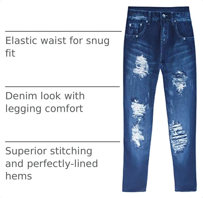 Just Love Jeggings for Girls Comfortable Seamless Printed Leggings