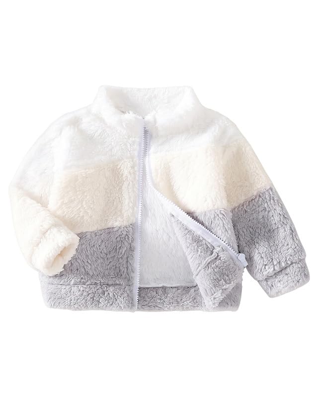 Baby Boys Fleece Jacket Cartoon Dinosaur Hooded Outerwear Toddler Fall Winter Warm Clothes