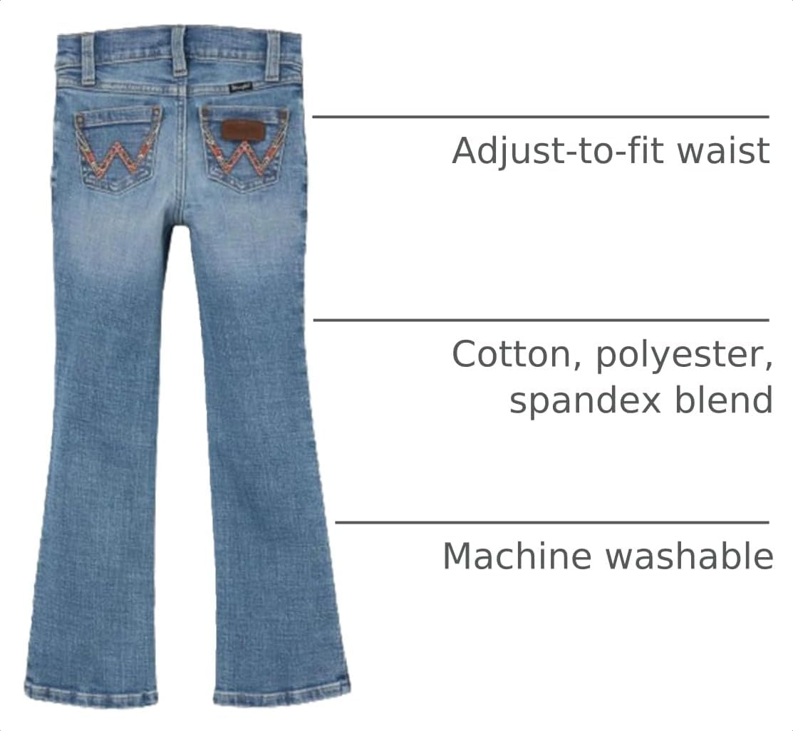 Wrangler Girls' Stretch Boot Cut Jean