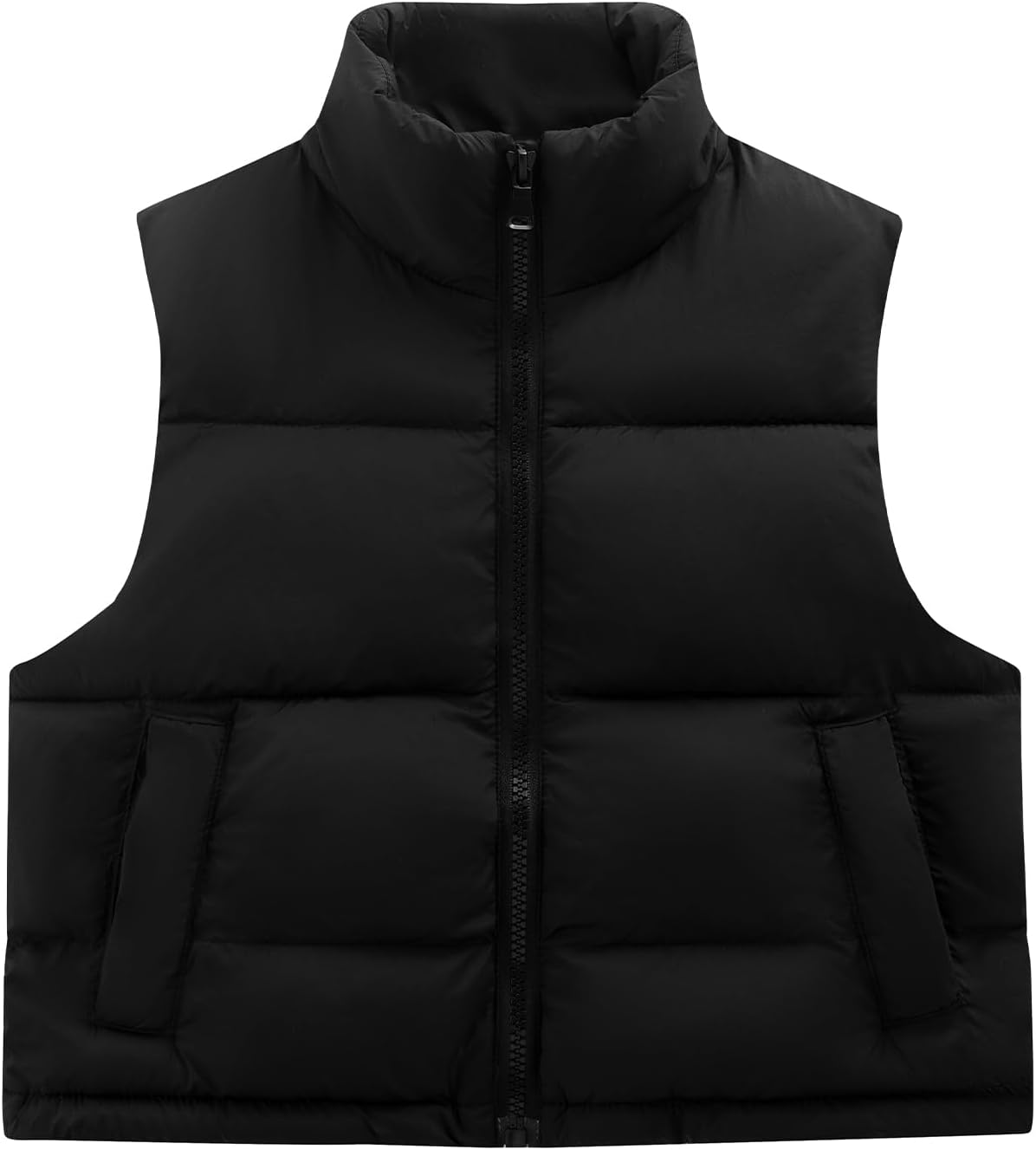 Noomelfish Girls Puffer Vest Kids Winter Warm Quilted Padded Outerwear Sleeveless Jacket Coat (5-14 Years)