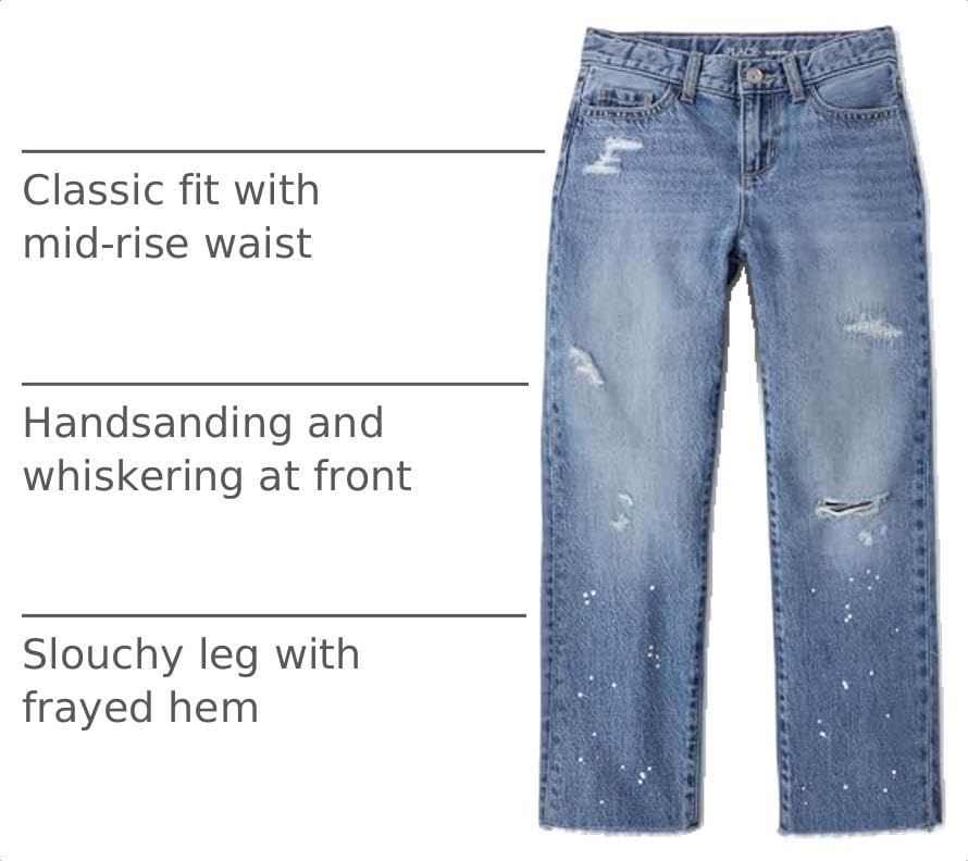 The Children's Place Girls' Wide Leg Jeans