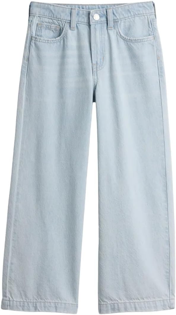 GAP Girls' High Rise Wide Leg Jean