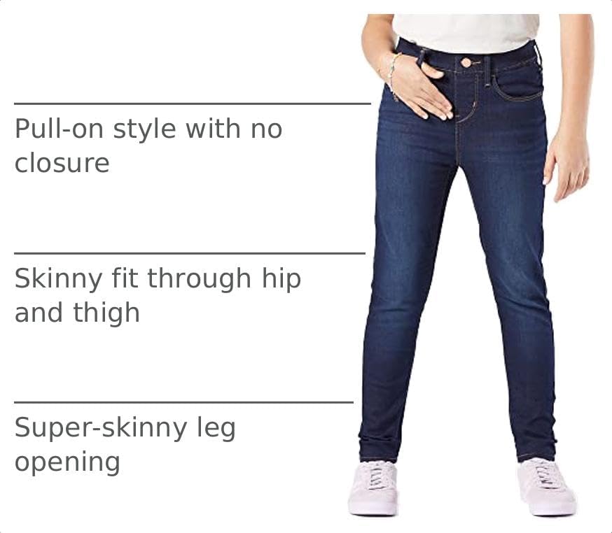 Levi Strauss Signature Gold Girls' Pull on Super Skinny Jeans