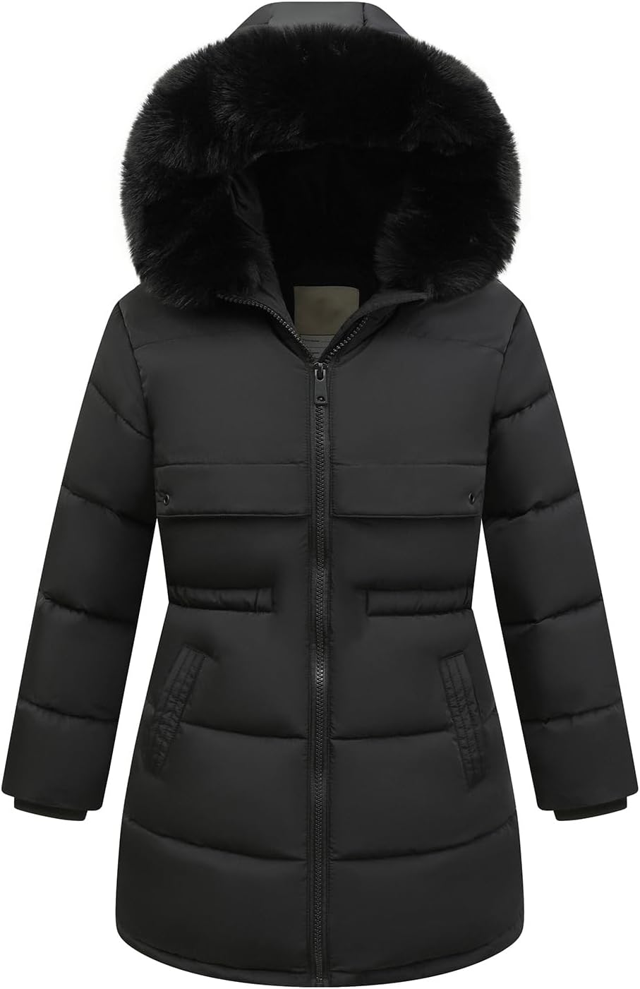 Girl's Winter Long Coat Parka Warm Hooded Puffer Jackets