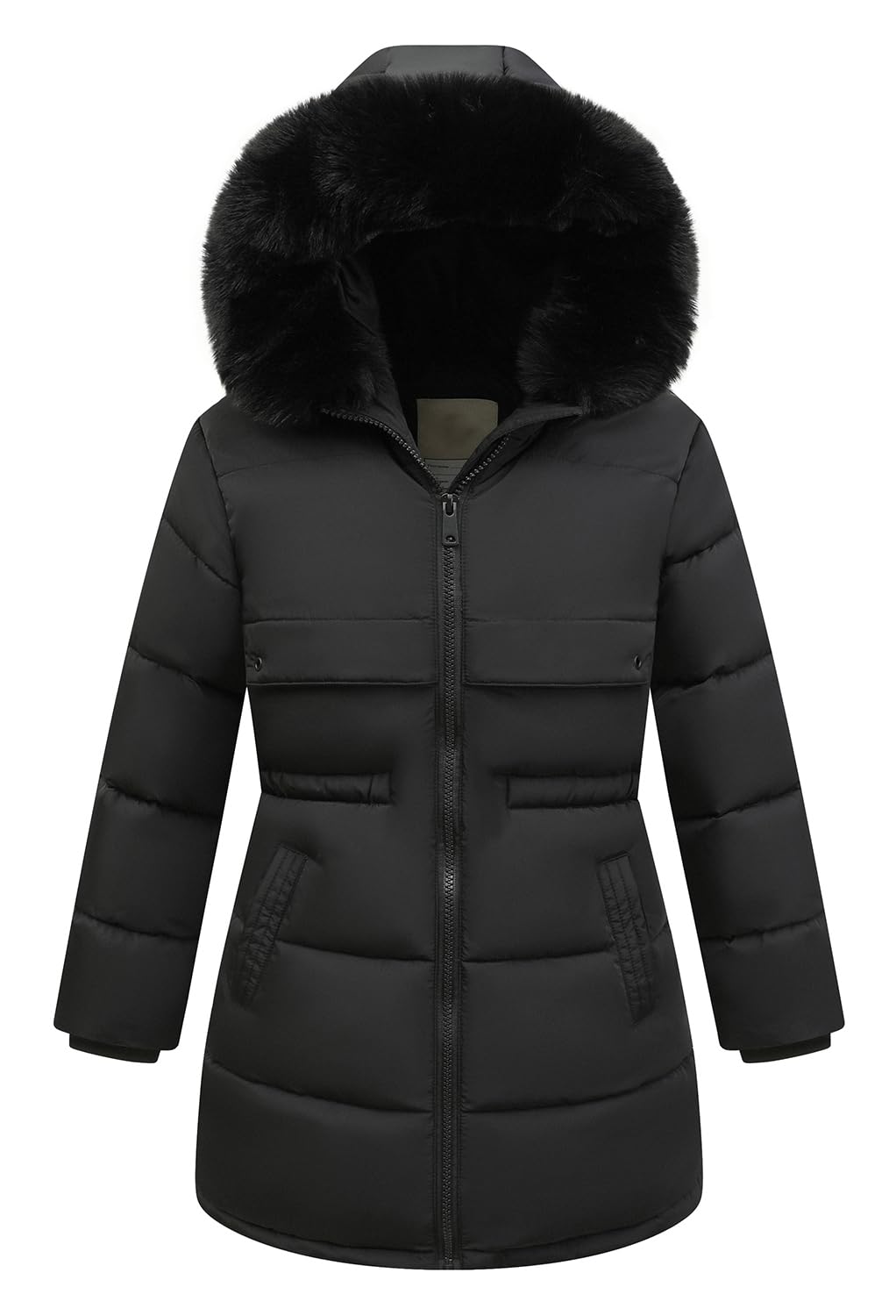 Girl's Winter Long Coat Parka Warm Hooded Puffer Jackets