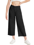 EXARUS Girls Jeans Baggy Wide Leg Cute Teen Tween Long Denim Pants Clothes