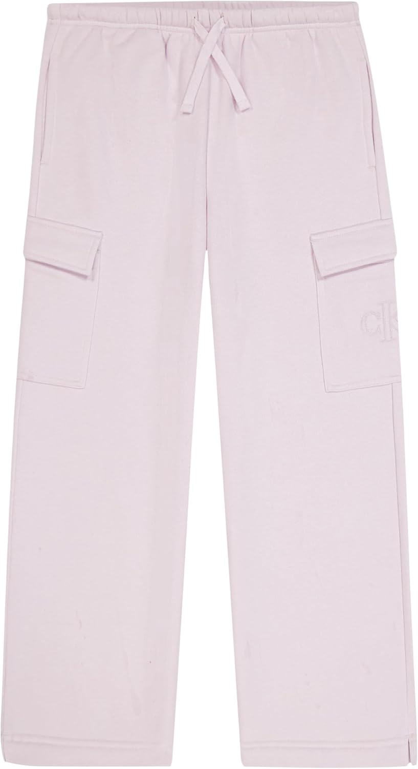 Calvin Klein Girls' 5-Pocket Seamed Wide Leg Denim Jean, Zipper Fly & Button Closure