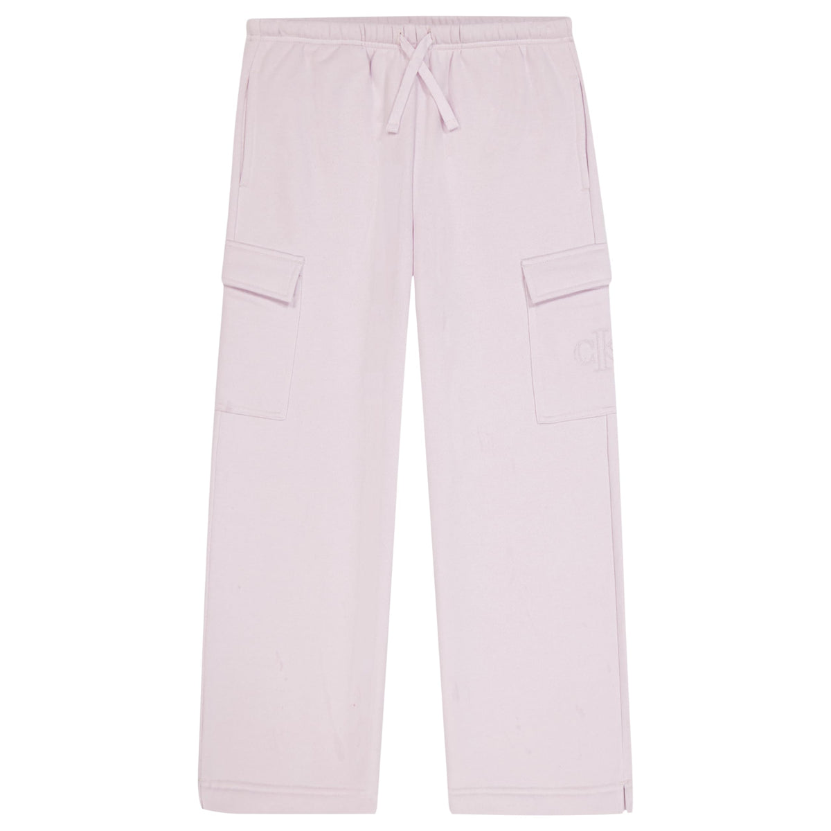 Calvin Klein Girls' 5-Pocket Seamed Wide Leg Denim Jean, Zipper Fly & Button Closure