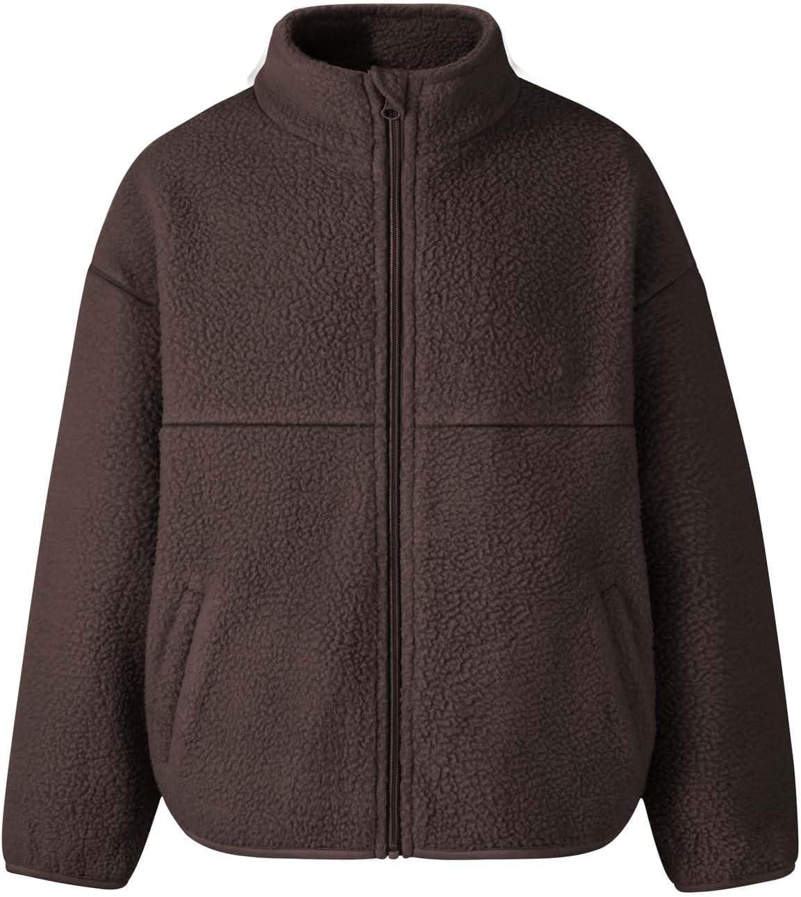 7-14Y Girls Winter Fleece Zipper Jacket with Pockets