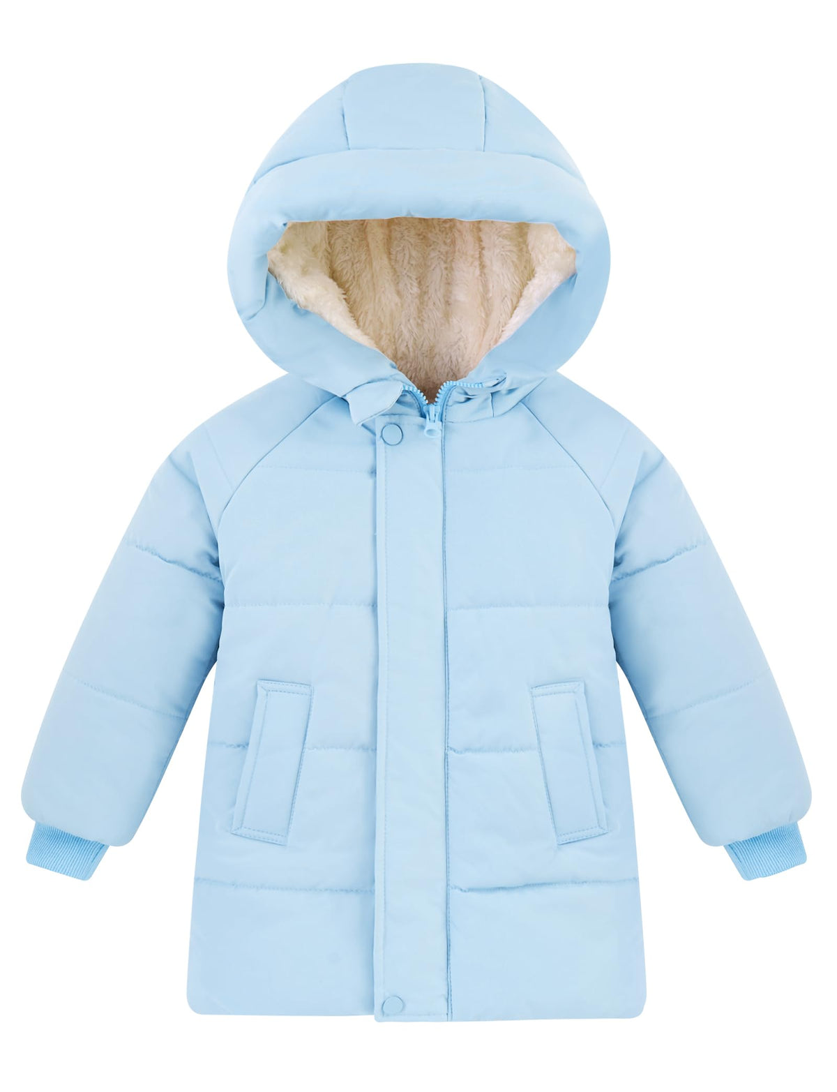 ALISISTER Toddler Boys Girls Winter Coat Warm Fleece Jacket for Kids 1-6T