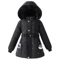 Girls Winter Dress Coat Faux Fur Hood Puffer Jacket Parka Outerwear
