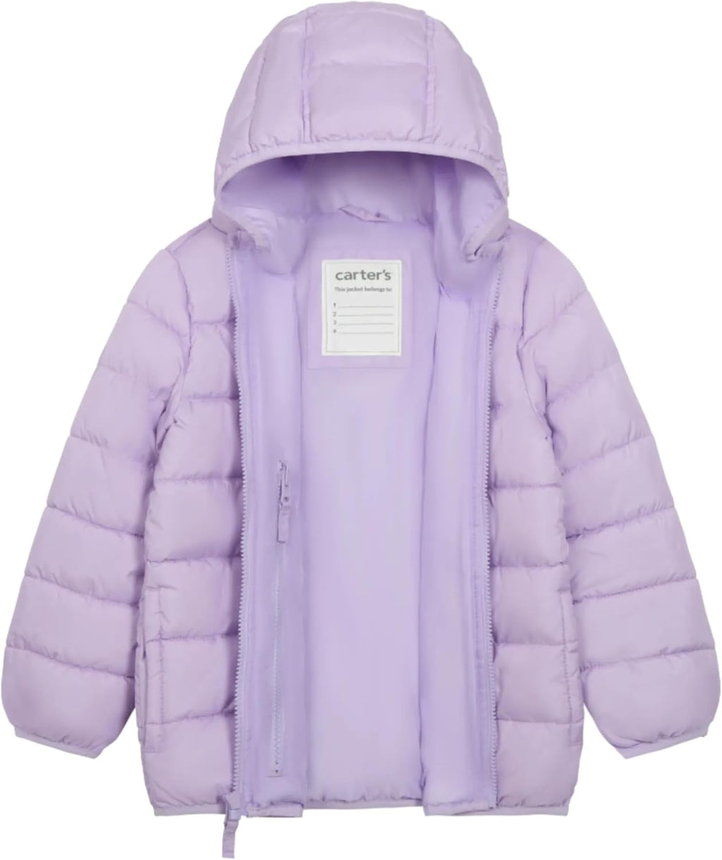 Carter's Girls' Stuff-a-Puff Packable Puffer Jacket