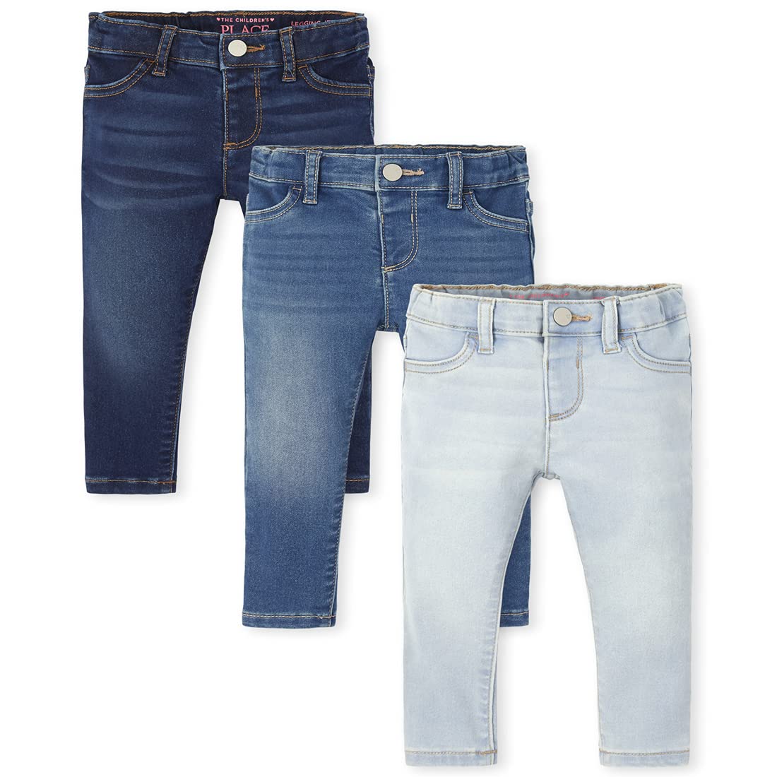 The Children's Place Girls and Toddler Girl Super-Soft Stretch Denim Legging Jeans