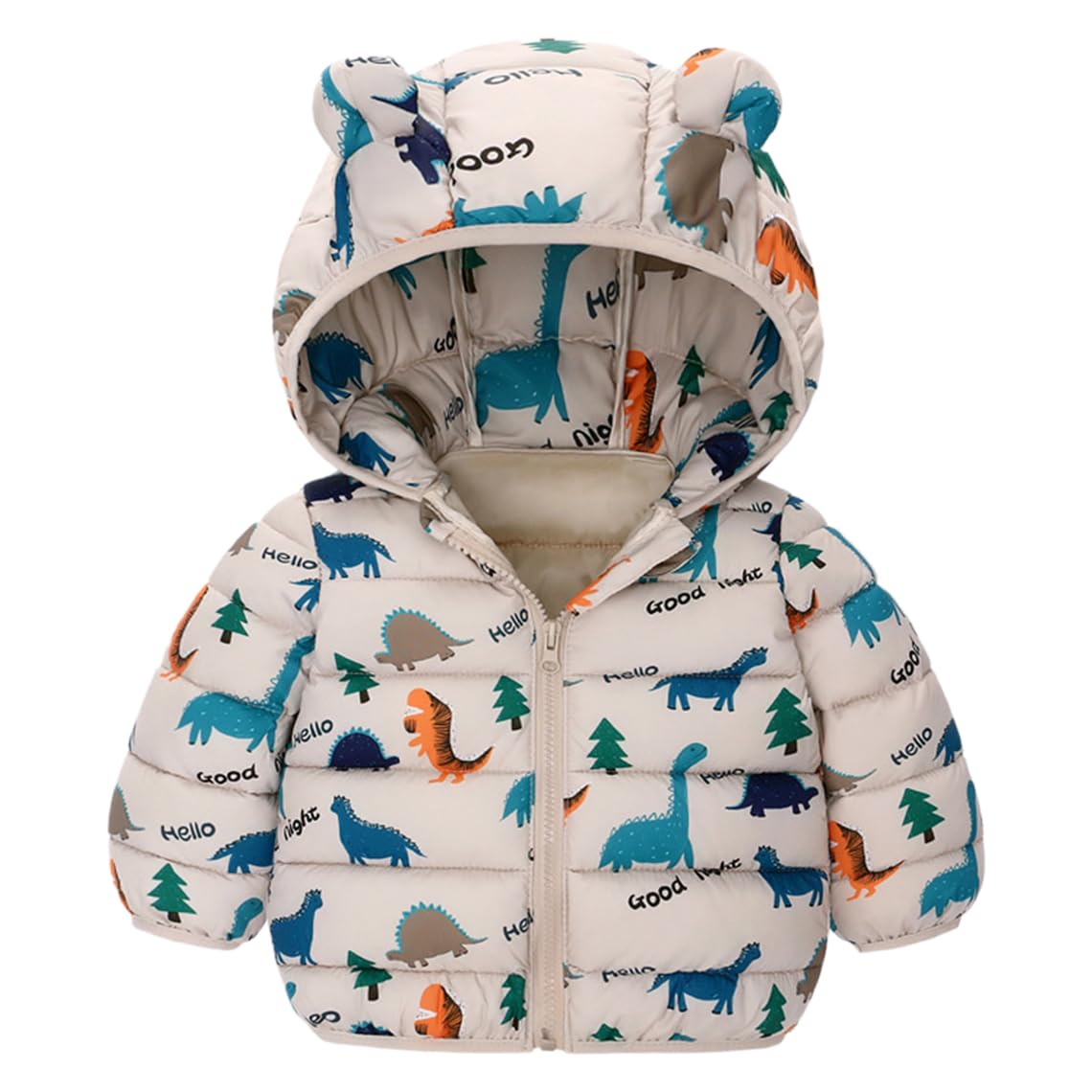 6M-4T Baby Boys Girls Winter Coats Hooded Toddler Kids Jacket