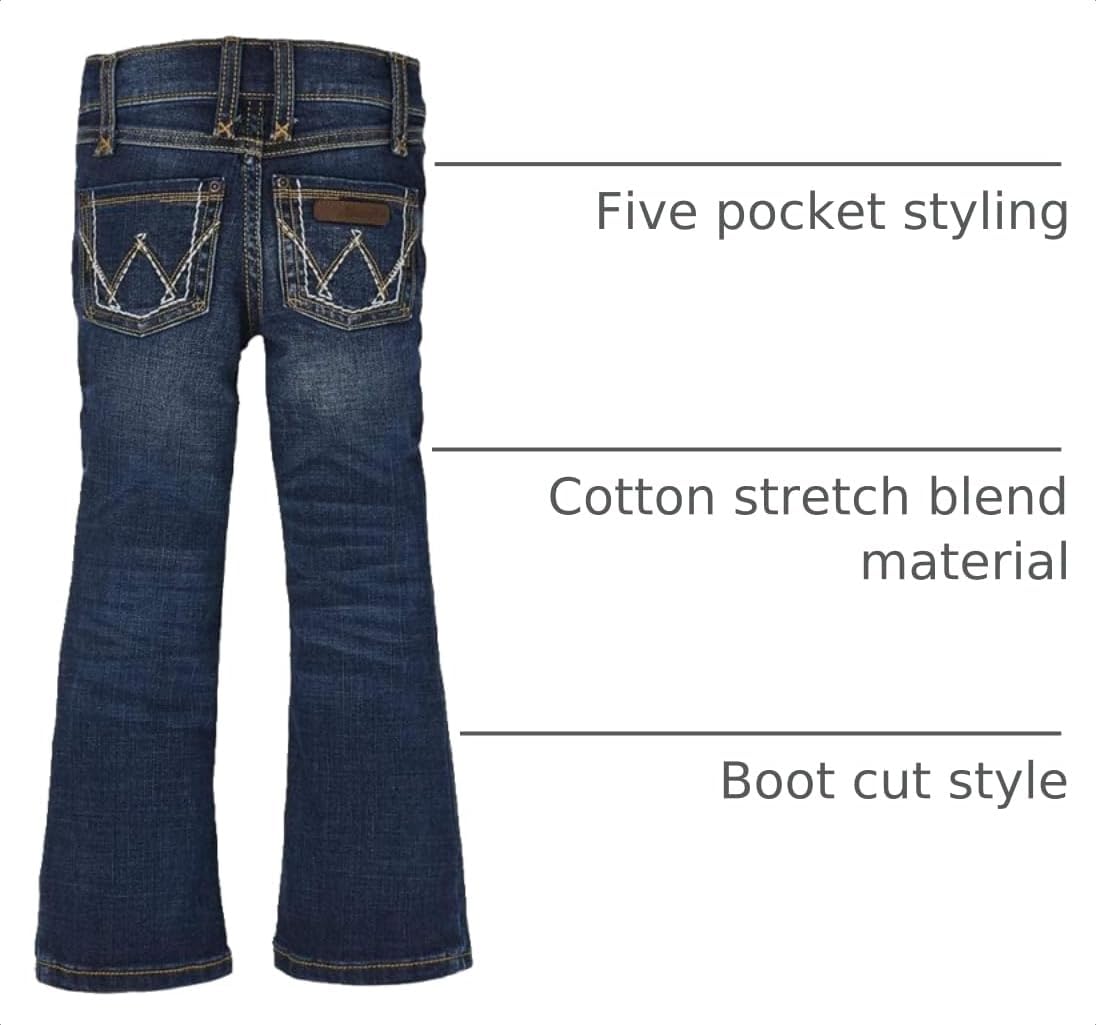 Wrangler Girls' Stretch Boot Cut Jean