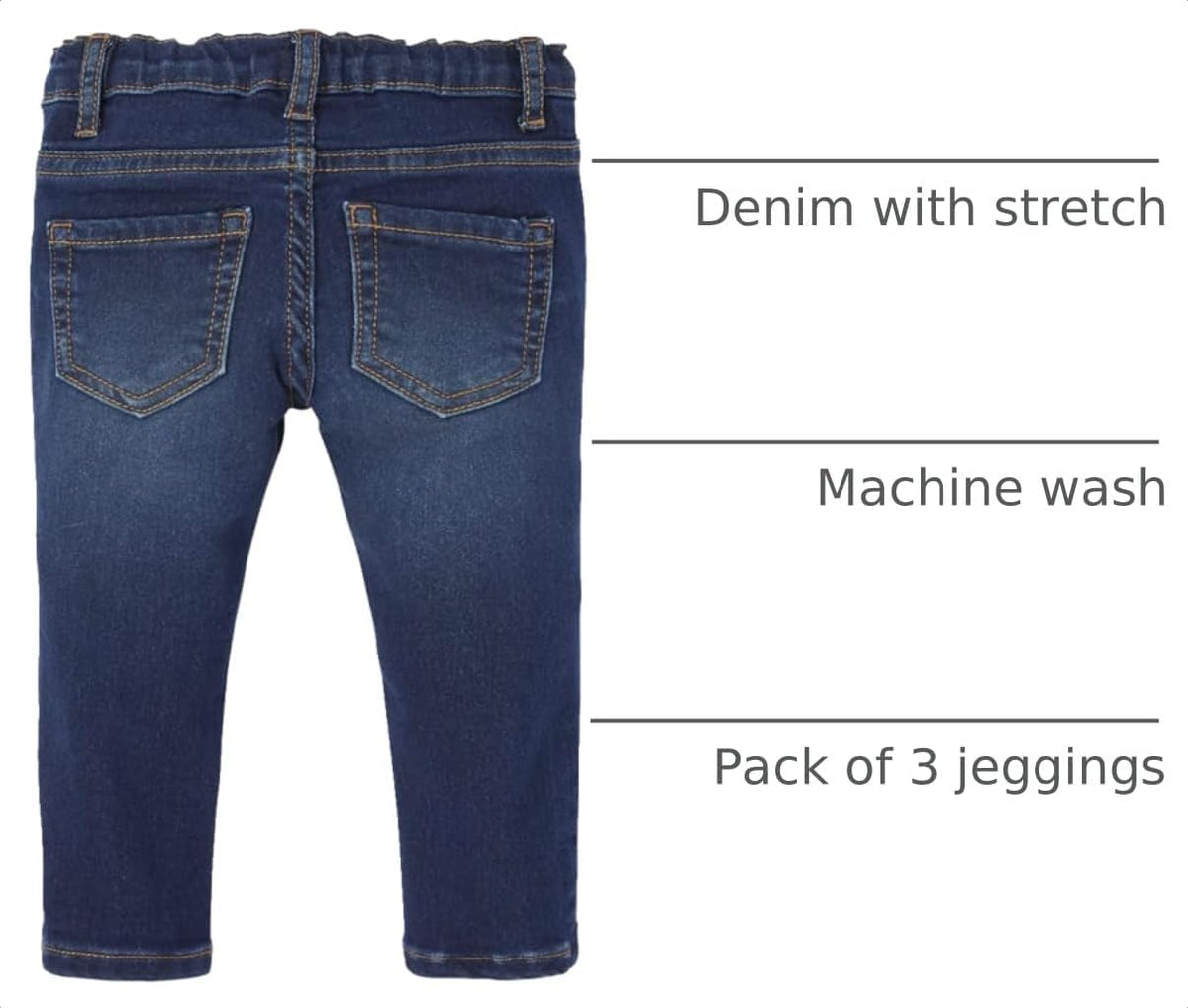 The Children's Place Girls and Toddler Girl Super-Soft Stretch Denim Legging Jeans