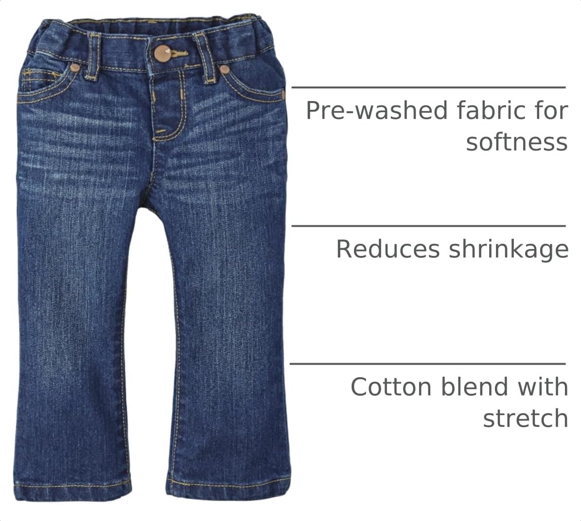 The Children's Place baby-girls And Toddler Girls Basic Bootcut Jeans