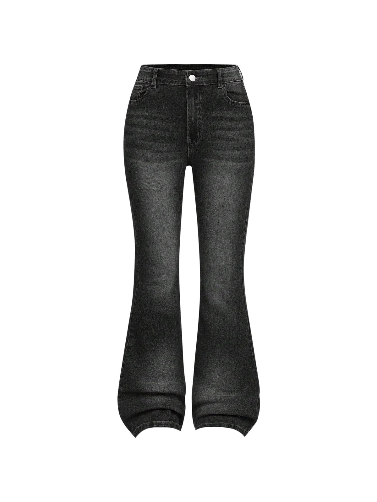 GORGLITTER Girl's Flare Jeans High Waisted Bell Bottom Denim Pants