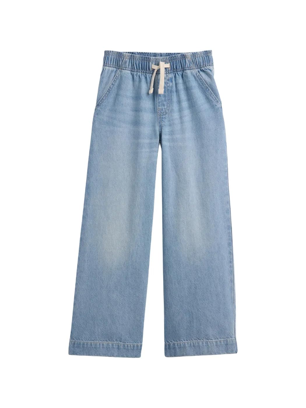 GAP Girls' Pull-on Wide Leg Denim