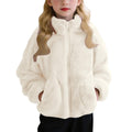 Girls Fleece Jacket 2026 Fall Fashion Cute Zip Up Sherpa Jackets for Girls