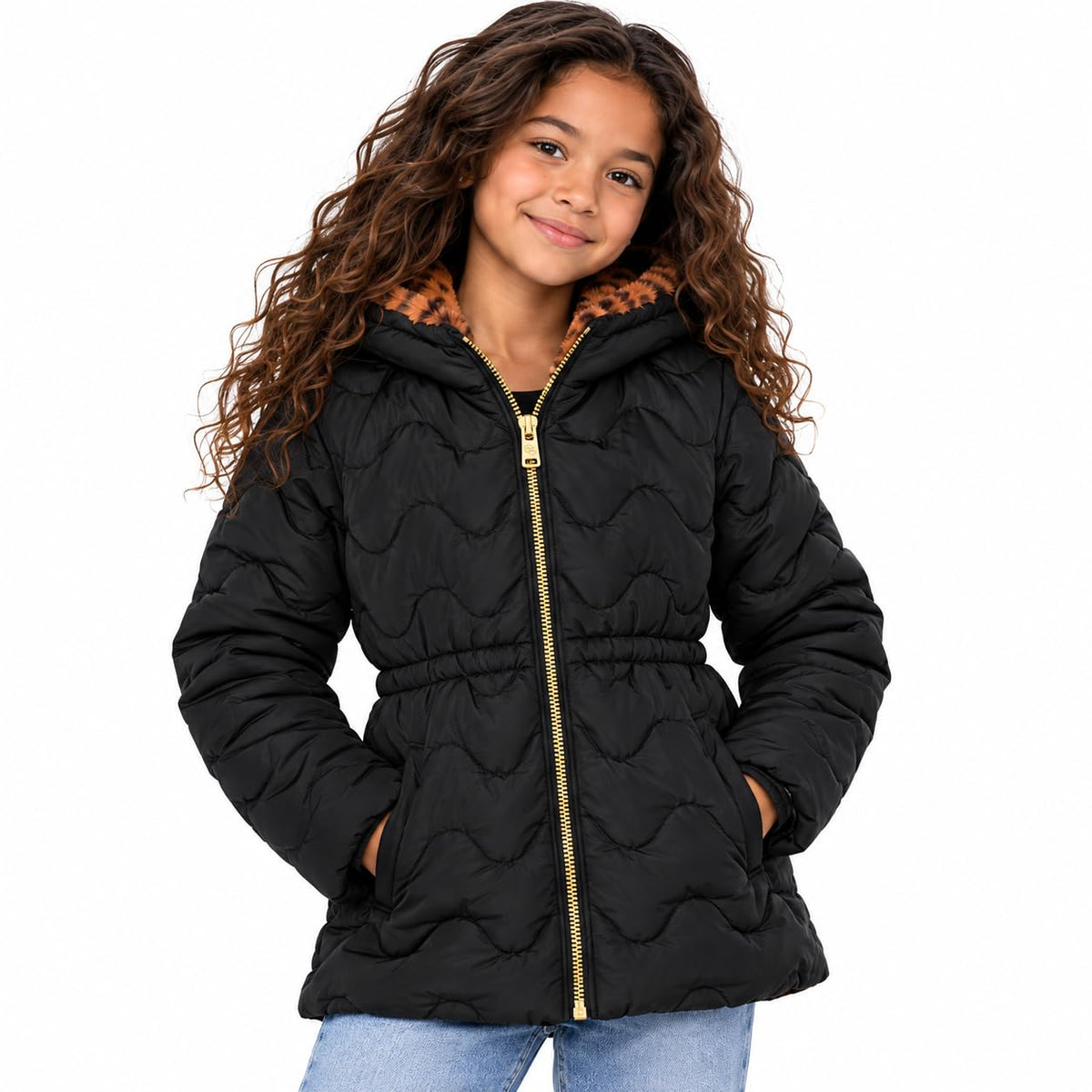 Jessica Simpson Girls Heavyweight Parka Faux Fur Lined Hooded Winter Coat