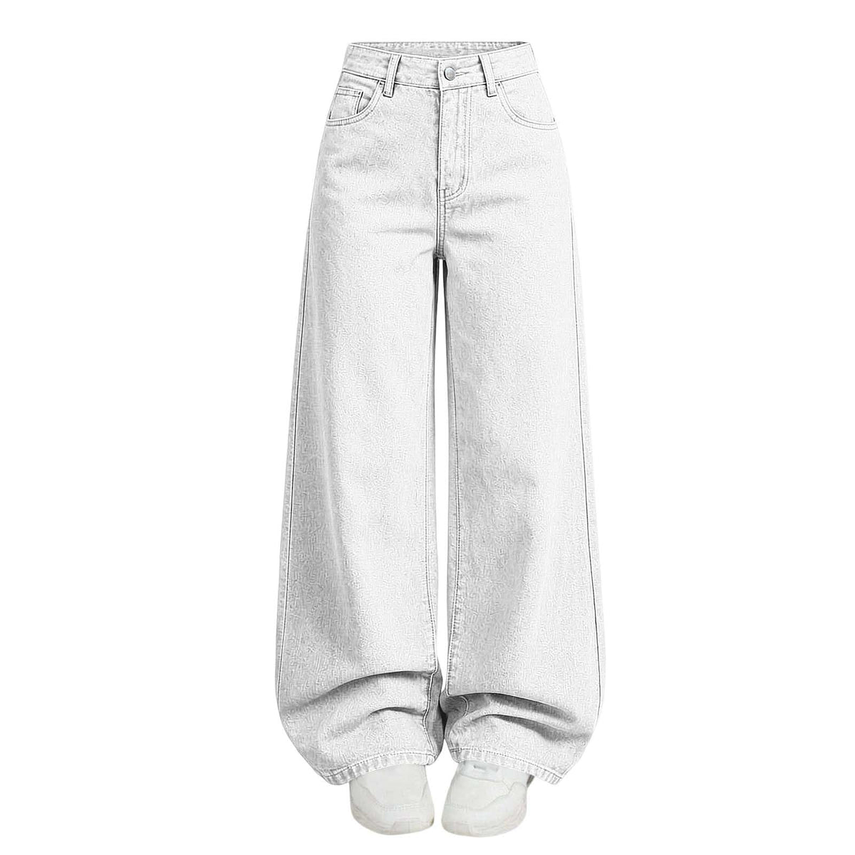 Girl's Baggy Jeans Wide Leg High Waisted Denim Pants 5-14 Years