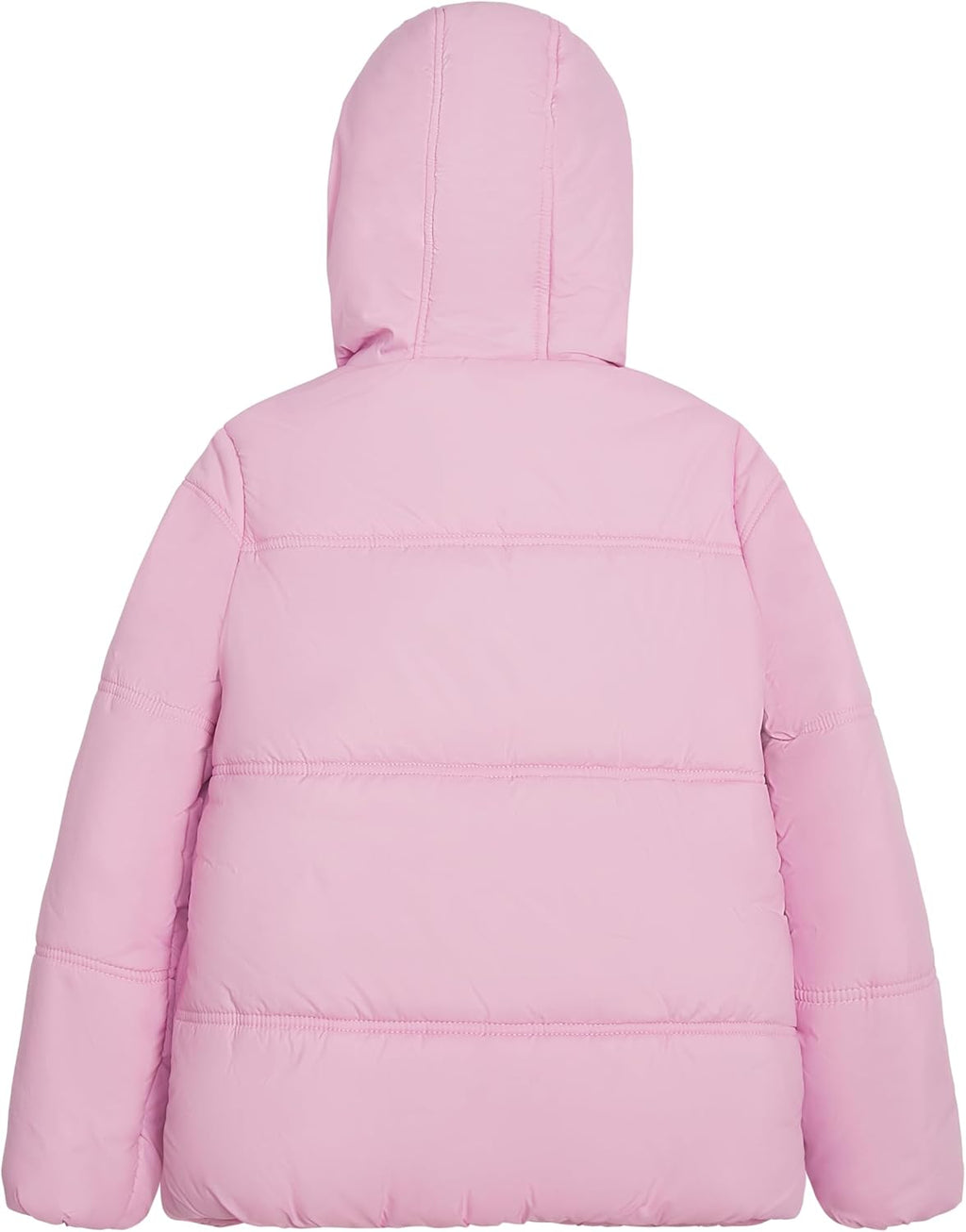 LONDON FOG Baby Girls' Heavyweight Quilted Puffer Jacket with Fleece Beanie