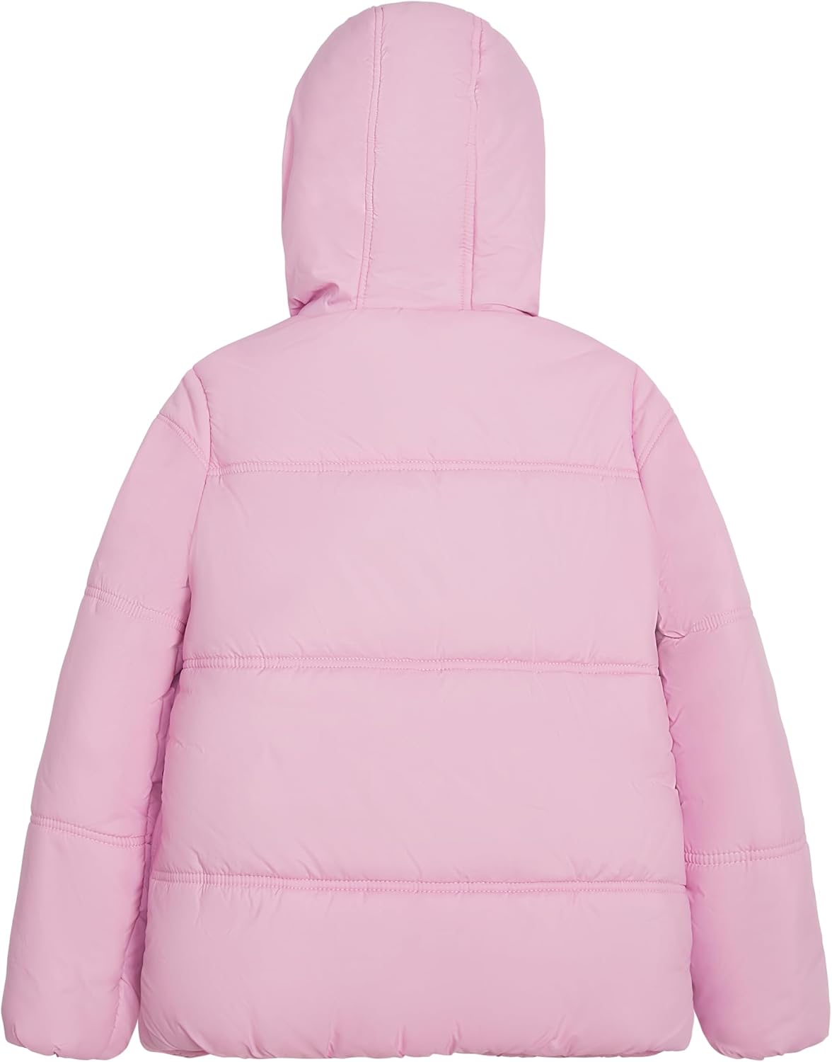 LONDON FOG Baby Girls' Heavyweight Quilted Puffer Jacket with Fleece Beanie