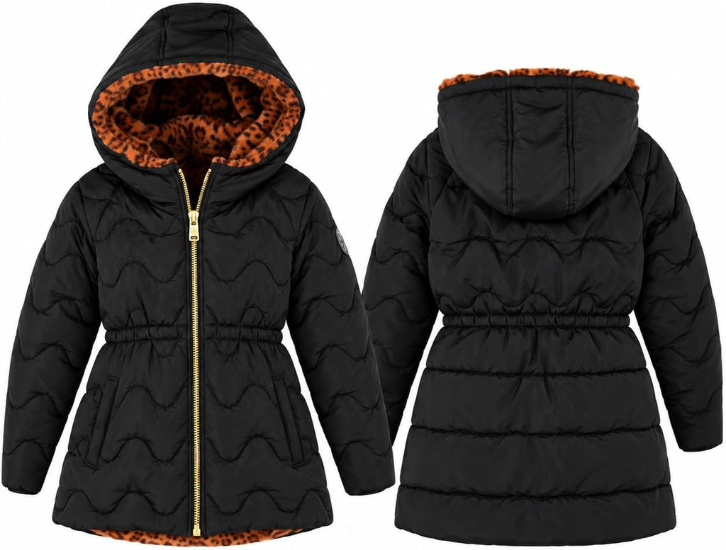 Jessica Simpson Girls Heavyweight Parka Faux Fur Lined Hooded Winter Coat