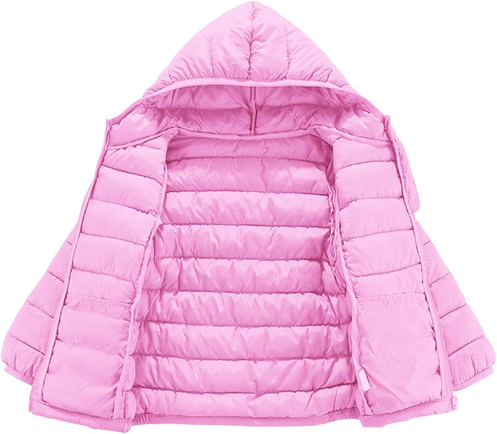 Kids Winter Coat Toddler Girls Puffer Jacket Baby Warm Coats Boys Packable Outerwear for School And Outdoor Activities