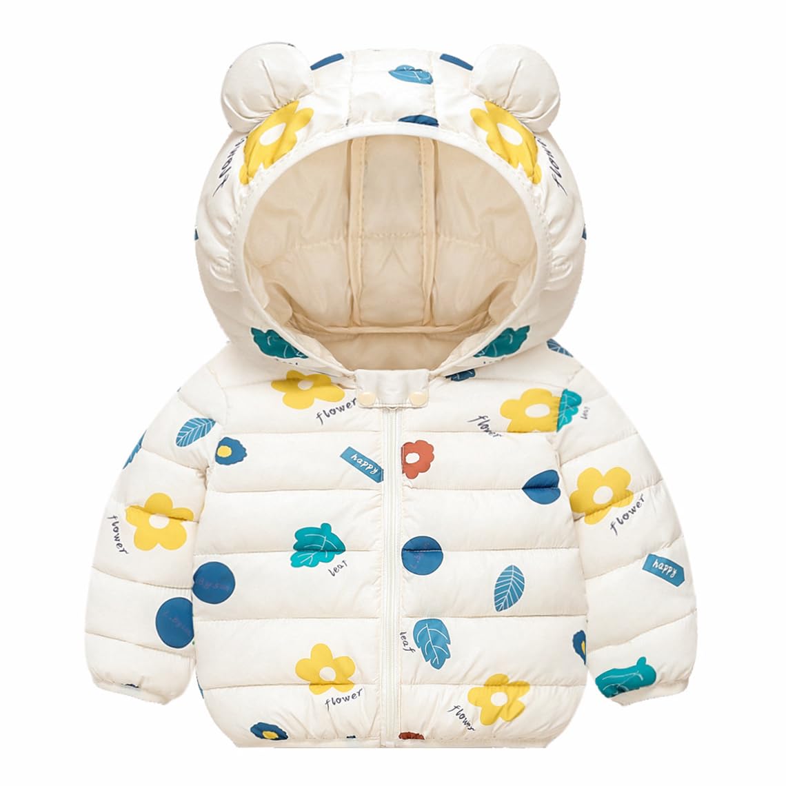 6M-4T Baby Boys Girls Winter Coats Hooded Toddler Kids Jacket