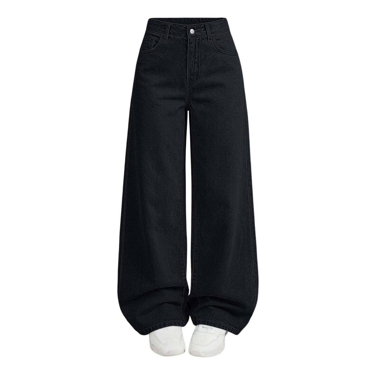 Girl's Baggy Jeans Wide Leg High Waisted Denim Pants 5-14 Years