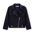 WELAKEN Girls Asymmetric Zip Moto Jacket Biker Style Coat