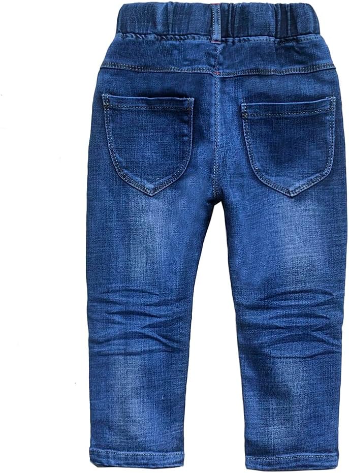 Peacolate 4-9T Infant Little Kids Girls Embroidery Jeans Denim Pants