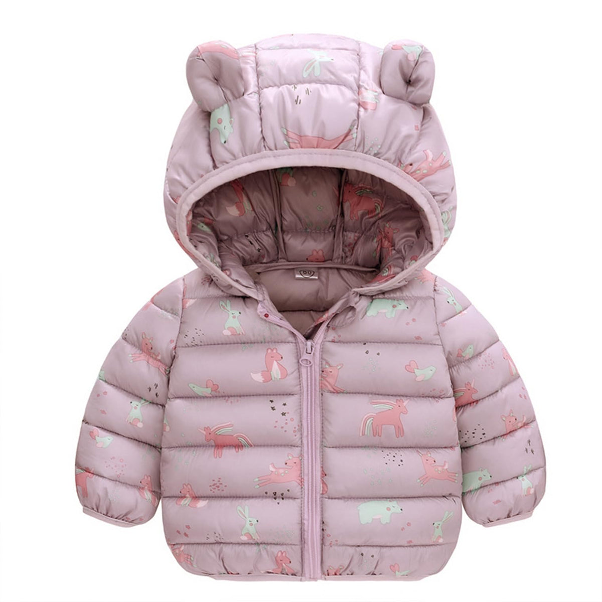 6M-4T Baby Boys Girls Winter Coats Hooded Toddler Kids Jacket