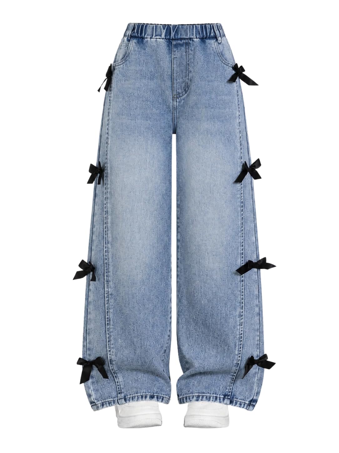 Girls Jeans Wide Leg Denim Pants Tween Teen Girls Trendy Clothes Size 7-13 Years