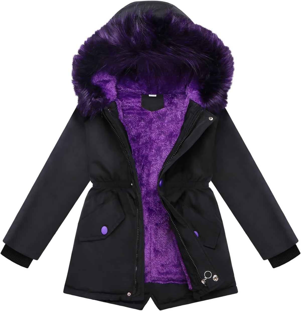 Girl Winter Coat Heavyweight Hooded Puffer Jacket Kid Parka Outwear