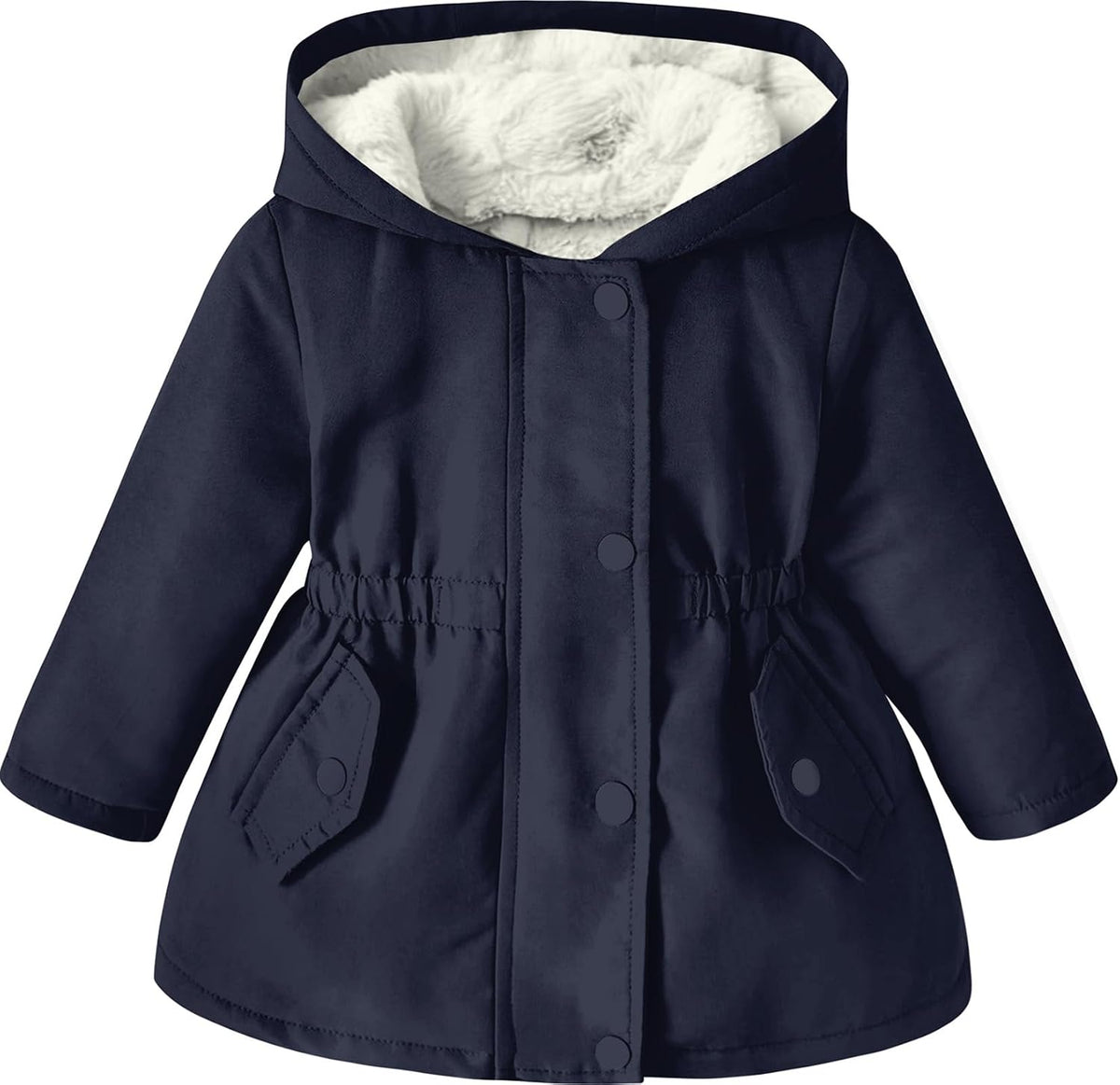 RAISEVERN Girl Winter Coat Warm Parka Puffer Jacket with Hood for 3-7 Years