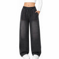 Axumity Teen Girls Baggy Straight Leg Jeans High Waist Denim Pants School Daily Wear for Kids Teen 9-16 Year Old