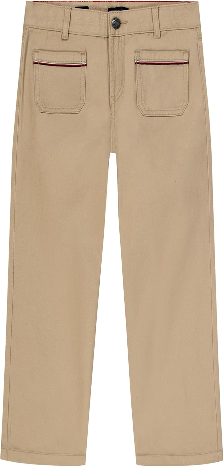 Tommy Hilfiger Girls' Wide Leg 5-Pocket Denim Jean