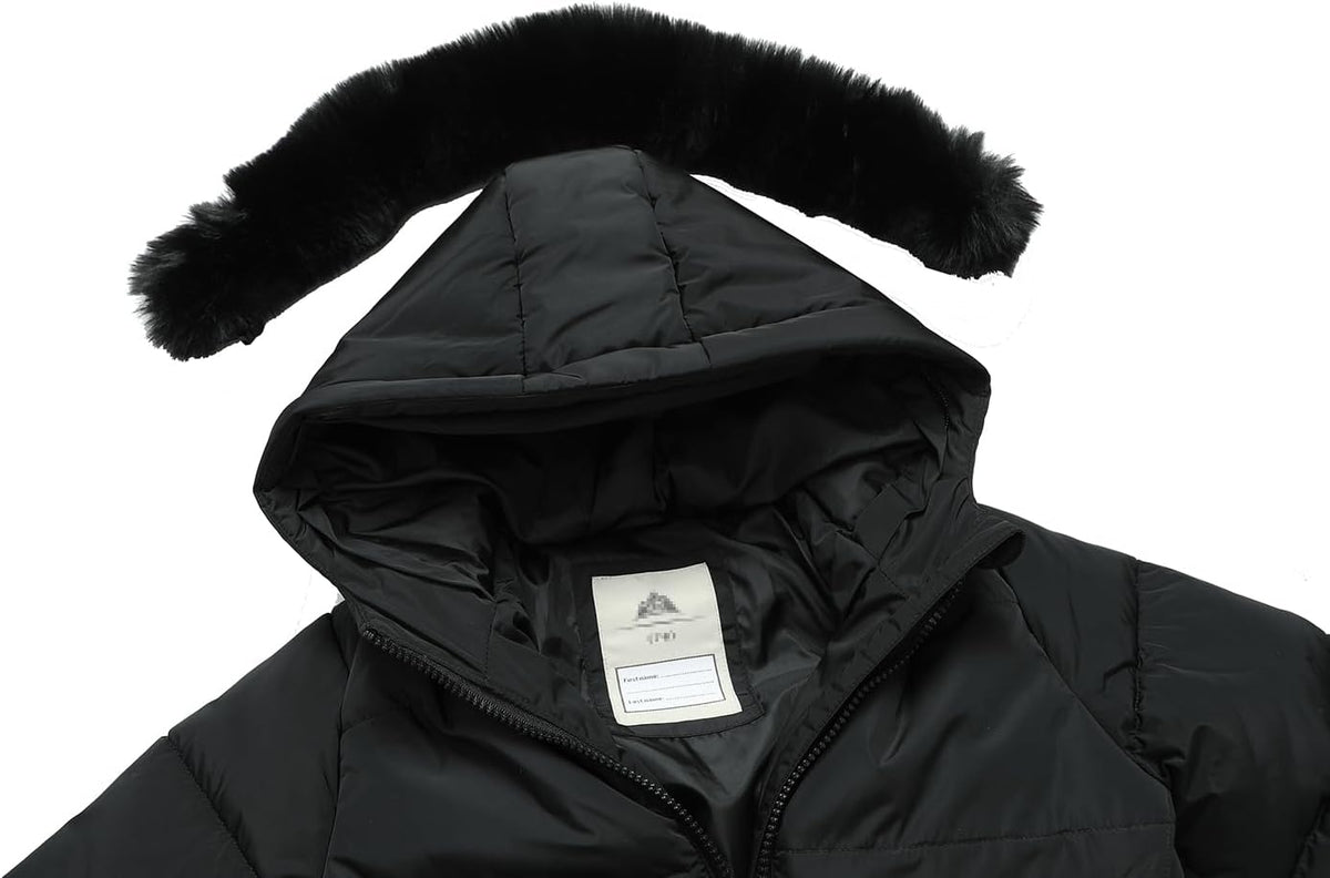 Girl's Winter Long Coat Parka Warm Hooded Puffer Jackets