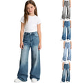 12-16Y Girls Jeans Teen Girl Clothes Baggy Wide Leg Cute Pants Retro Denim Pant Y2k Tween Outfits
