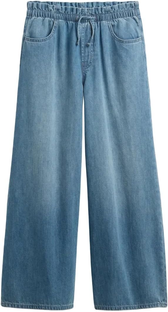 GAP Girls' Lightweight Baggy Denim