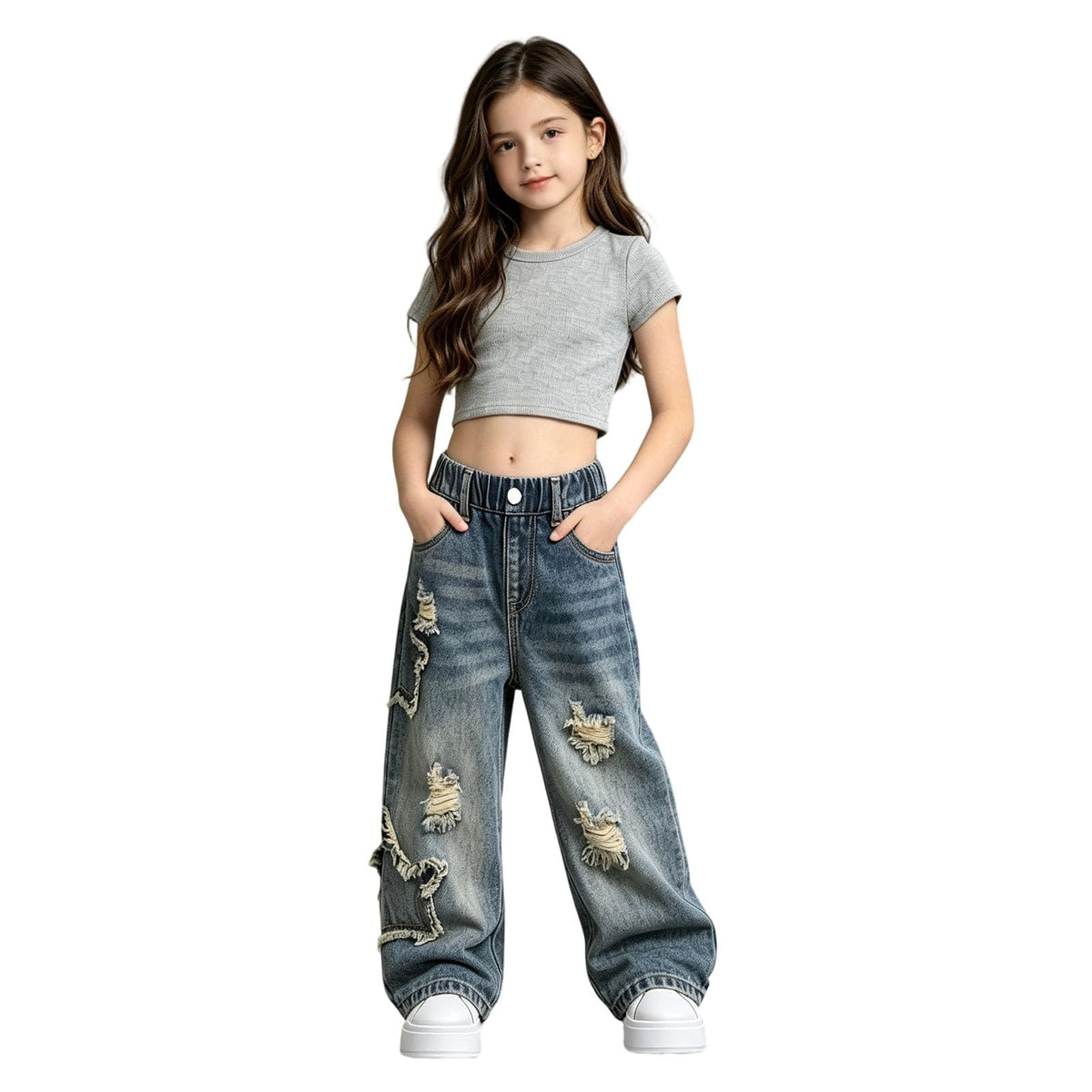 Baggy Jeans For Girls Cute Teen Girls Clothes Fashion Wide Leg Denim Pants