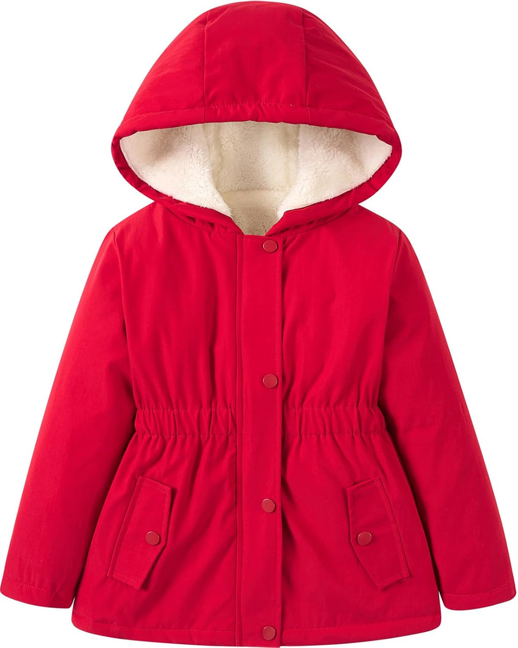 RAISEVERN Girl Winter Coat Warm Parka Puffer Jacket with Hood for 3-7 Years