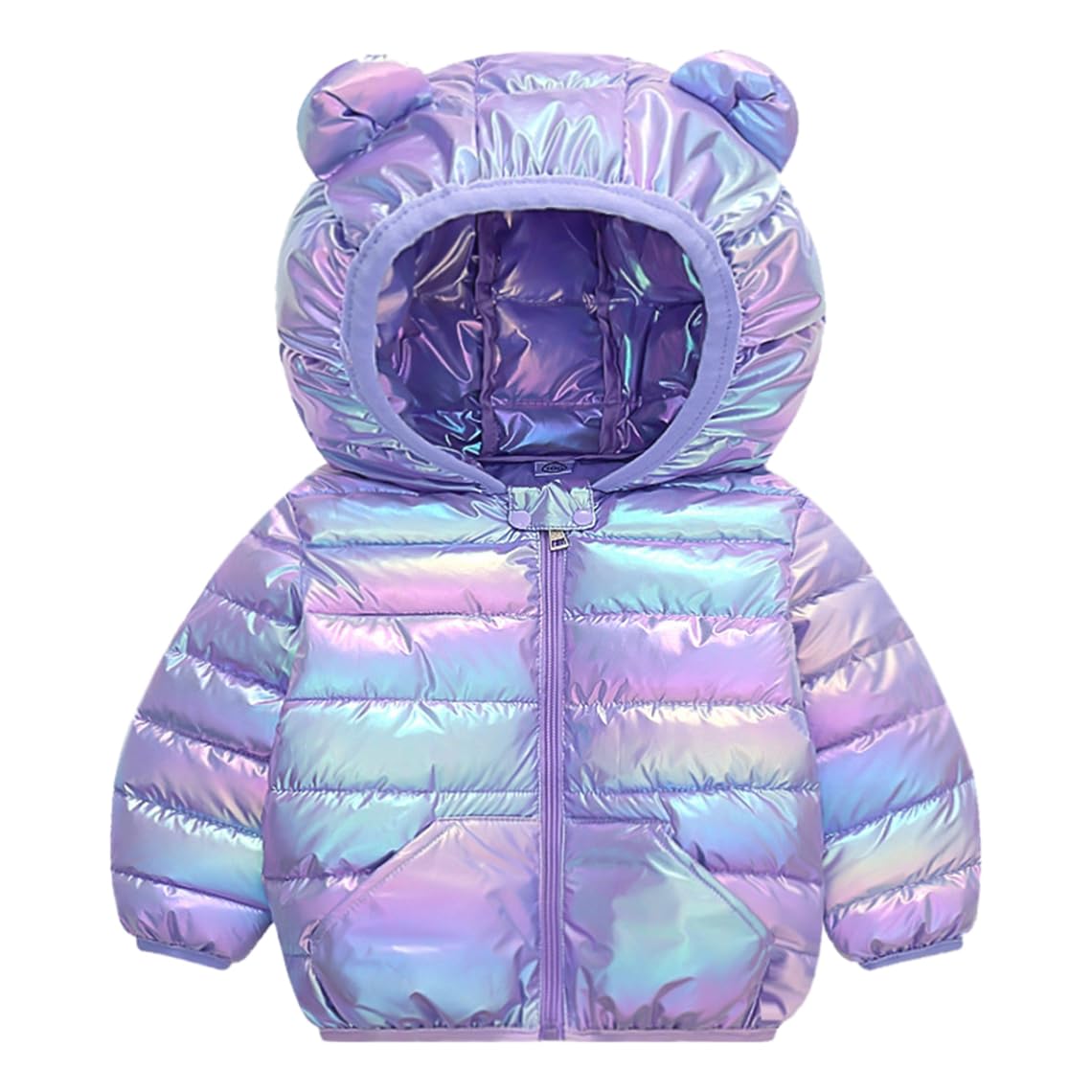 6M-4T Baby Boys Girls Winter Coats Hooded Toddler Kids Jacket